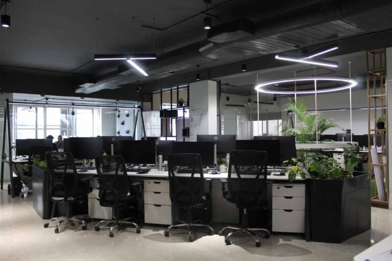 Best interior designer in Hyderabad – open workspace interiors