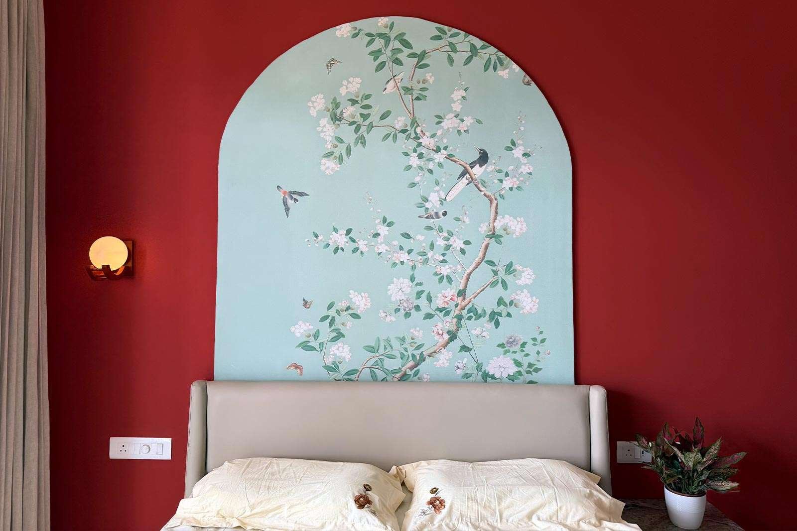 Modern bedroom design with cozy lighting at Prestige Beverly Hyderabad