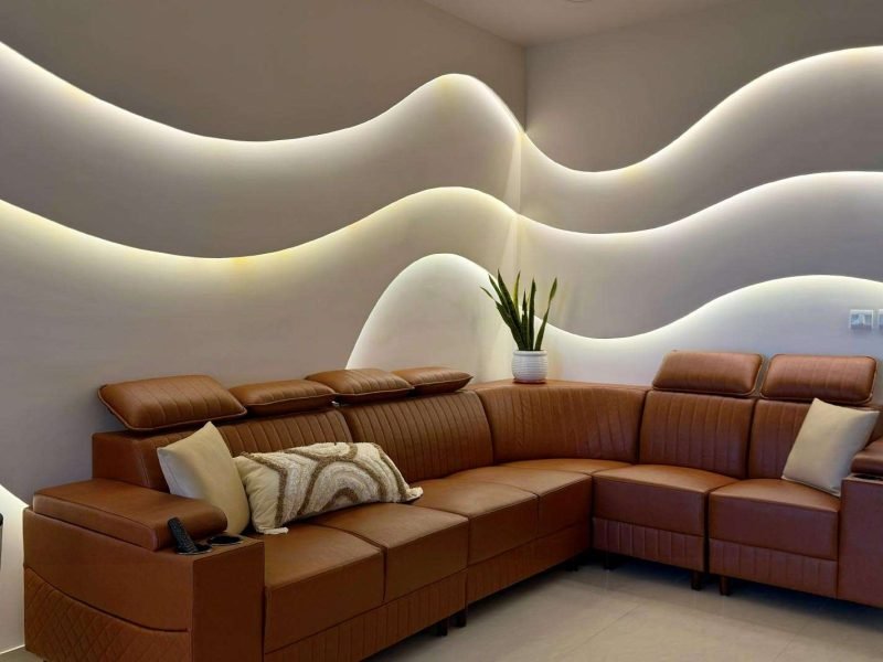 Modern luxury living room in Hyderabad